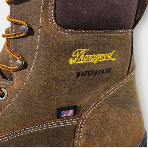 Thorogood 14 D 804-4149 Genesis Waterproof Nano Safety Toe EH Work Boots USA - Picture 5 of 16